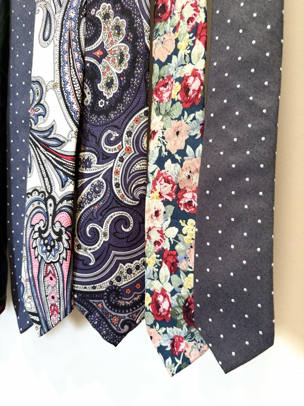 8• Original Penguin Men's Ties- Navy, Blue, Green, Paisley & Floral Patterns